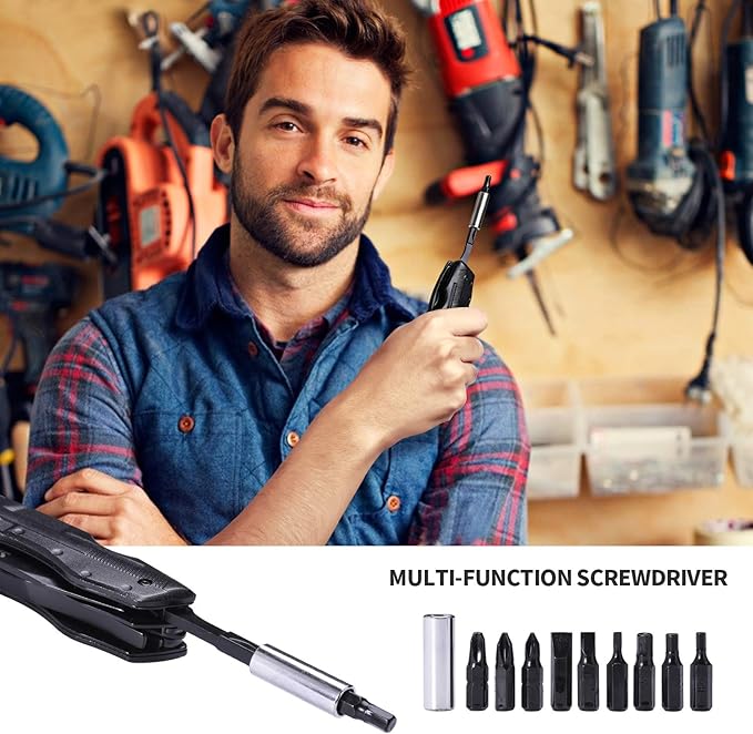 Multitool Pocket Knife for Men, Tactical Folding Multi Tool, Multipurpose Utility Plier Set, Camping, Survival, Hiking Gear, Screwdriver Kit, Mens Gifts Idea