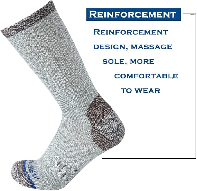 Merino Wool Men Crew Socks Warm Socks Athletic Socks for Men, Suitable for Hiking,Trekking,Camping …