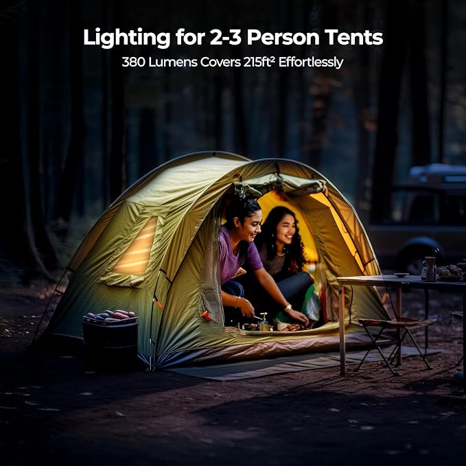 BougeRV Movable Area Light, Rechargeable Camping Lantern, 3200mAh Portable Camping Light, IP65 Waterproof, Camp Lamp for Tent, Emergency, Outdoor