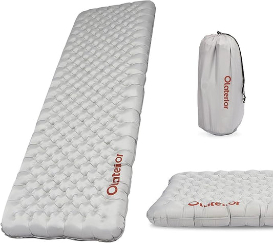 28oz Ultralight Sleeping Pad, 7.2 R Insulated Inflatable Sleeping Pad, Lightweight Sleeping Mat for Camping, Hiking, Backpacking, Climbing with Inflatable Bag, (70.9 × 23.6in) Regular
