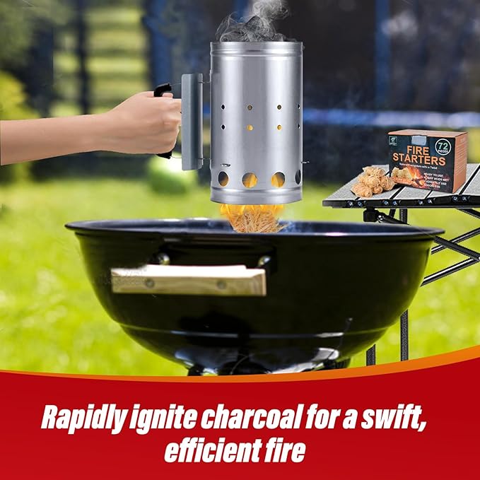 Charcoal Fire Starters for Grill: 150 PCS Premium Natural Tumbleweed Fire Starters - BBQ Firestarters for Campfires Fireplace Firepit Pizza Oven Wood Stove Smoker