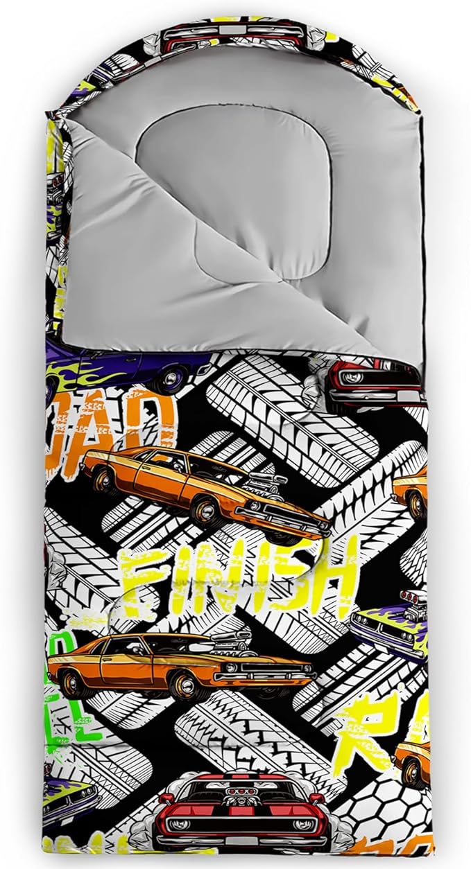 Print sleeping bag,sleeping bags,Outdoor Camping Sleeping Bag,Suitable For Children Boys And Girls Portable,Waterproof,Compact And Lightweight,Great For Outdoor Camping,Backpacking And Hiking