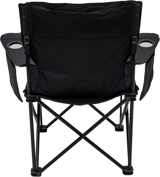 ALPS Mountaineering King Kong Camping Chairs for Adults with Mesh Cup Holders and Pockets, Built Durable and Reliable with Compact Foldable Steel Frame