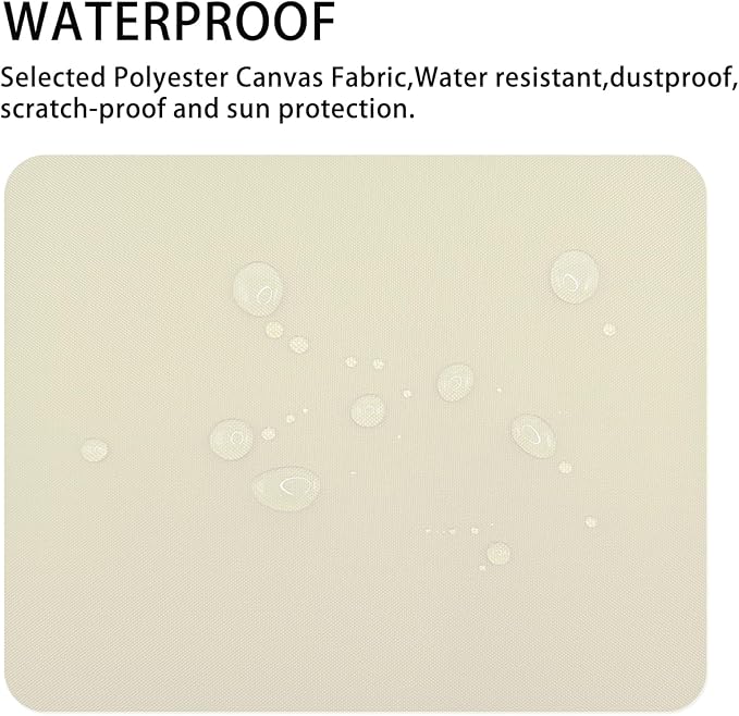 Canvas Repair Patch 9×11 Inch 3Pcs Waterproof Self-Adhesive Fabric Repair Patch for Tents,Boat Cover,Pop Up Canopy,Patio,Bags,Car Seats,Sofas,Furniture Cover(Beige1.0)