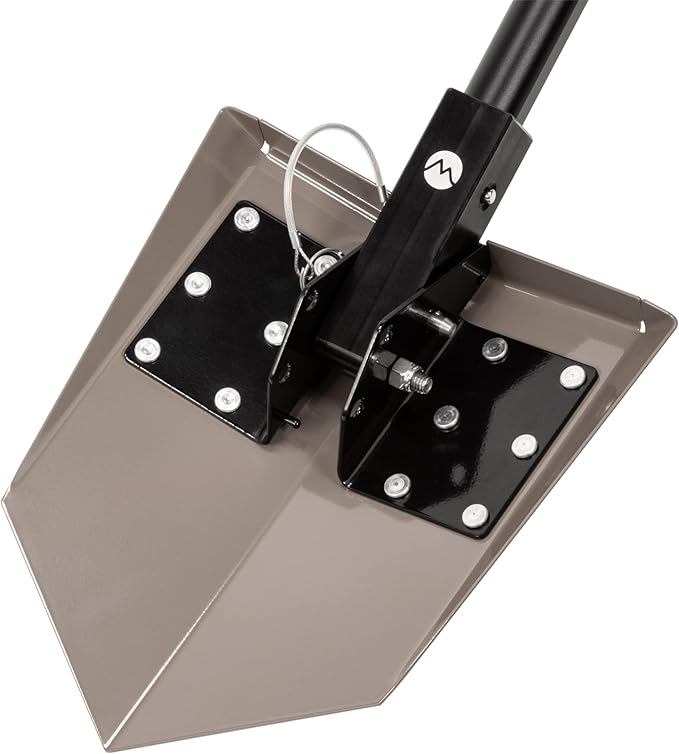 DMOS Delta Shovel - Collapsible Heavy-Duty Steel Folding Shovel for Camping, Overlanding, Survival, Military, Hunting, & Off-Road Use - Flat Dark Earth - Regular