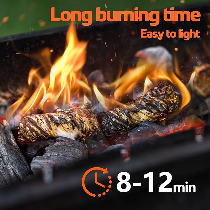 110PCS Fire Starters for Campfires Grill BBQ Camping Fireplace Fire Pit,Quick Light Wood Charcoal Fire Starter, Waterproof-Natural Fire Starters Camping fire Starter Charcoal Starters