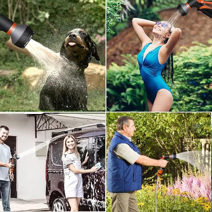 4.5 gallon/16L Silicone Water Tank,Portable Outdoor Shower,Electric Shower,8 Types of Multifunctional Shower Heads,Using Solar Heating Temperature Display,Suitable for Camping,Beach,and Hiking