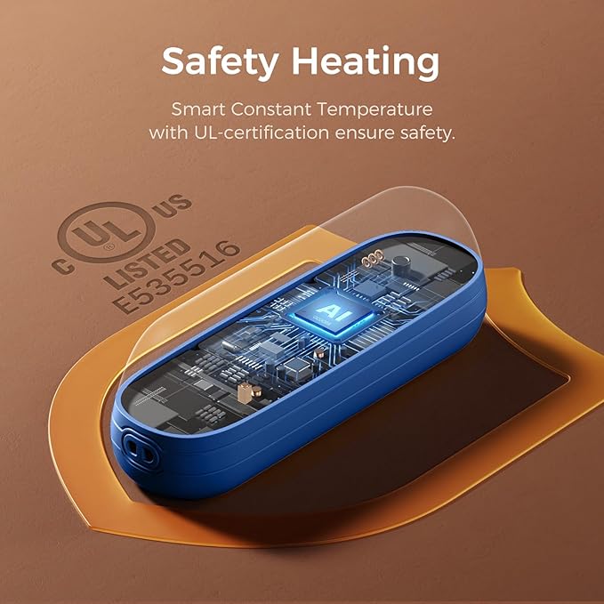 OCOOPA 2 in 1 Magnetic Rechargeable Hand Warmers, UT2s Mini Electric Handwarmers 2 Pack, Split USB-C, Reusable Portable Pocket Heater, Raynauds, Golf, Christmas, Tech Gifts for Women Men