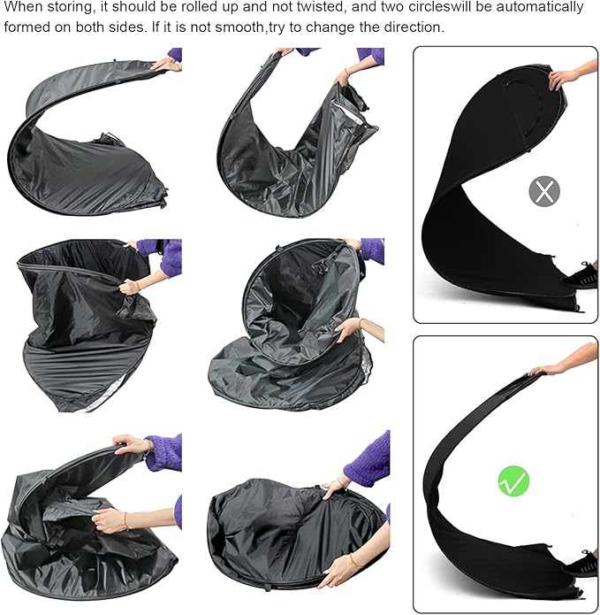 Pop Up Privacy Shower Tent with Carry Bag, Portable Outdoor Toilet Changing Dressing Room,Easy Set with rain shelter, Instant Dressing Bathroom for caming, Hiking, Fishing,UPF 50 & Waterproof,