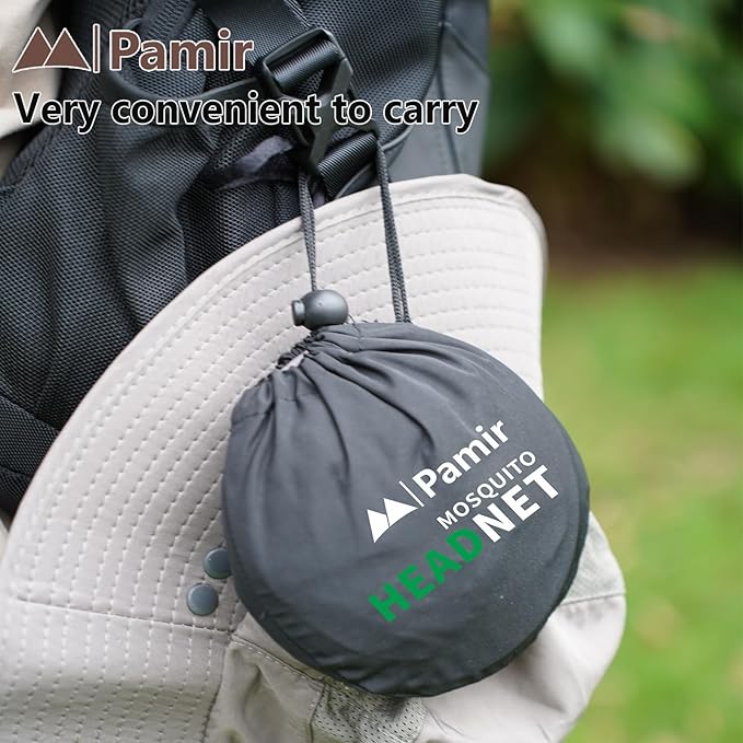 Mosquito Head Net Hat Sun Safari Hats with Hidden Net Mesh Mask for Fishing Hiking Camping Climbing