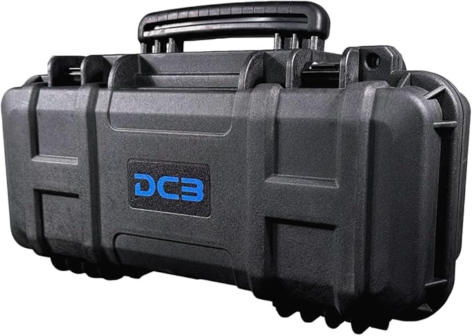DCB Cases - Element 4802F | 19 x 9 x 8 Ext Dim | IP67 Waterproof | Pluck Foam Insert | Foldable Handle | Pressure Control Valve | Resin-Reinforced Injection Molded Plastic | 2 Latch Lid Close