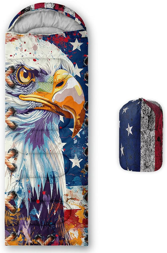 Print sleeping bag,sleeping bags,Outdoor Camping Sleeping Bag,Suitable For Children Boys And Girls Portable,Waterproof,Compact And Lightweight,Great For Outdoor Camping,Backpacking And Hiking