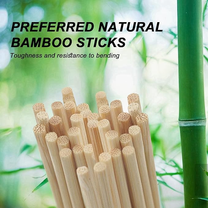 10 inch Natural Bamboo Skewers for Grilling,Chocolate Fountain,Kabob,Crafts,Barbecue,Flower Bouquet, Bouquet Wrapping Paper. Diameter=4mm. More Size Choices 6"/8"/10"/12"/36"(100 PCS)