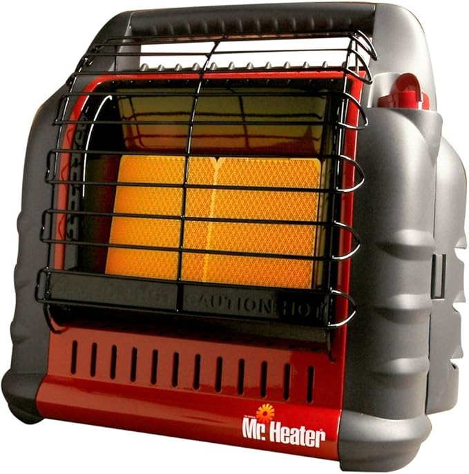 Mr. Heater Portable Big Buddy Propane Heater - 10-Ft Hose & Tank Adapter Bundle - Indoor/Outdoor Use - 4,000, 9,000 or 18,000 BTU (3 Items)