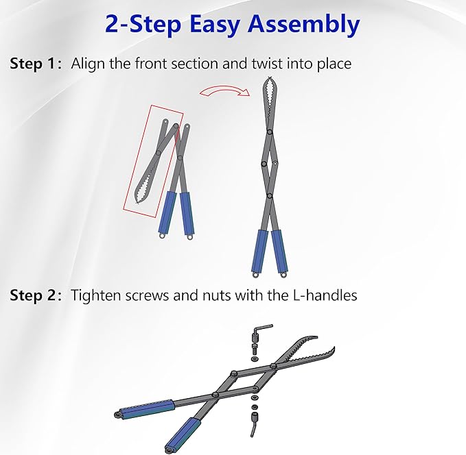 Firewood Tongs 28in Heavy Duty Fire Tongs for Fire Pit Bonfire Campfire Outdoor Indoor Log Grabber Rustproof Safely Moves Firewood