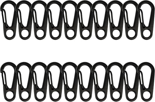 SWATOM Small Mini Carabiner Clip Tiny Spring Snap Hook Keychains Micro Carabiners for Paracord EDC Alloy Key Rings Outdoor Hiking Fishing Camping Backpack Accessories