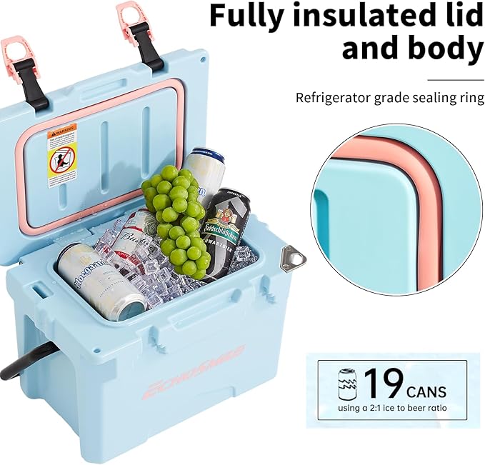 EchoSmile 12/18 Quart Rotomolded Cooler, Built to Stand up to The Rigors of The Journey
