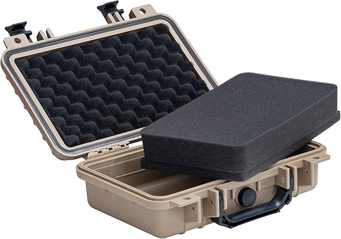 MEIJIA Portable All Weather Waterproof Protective Hard Case, Small Camera Case,Dry Case with Customizable Foam,Fit Use of Drones, Camera,Equipments, 11.65 ”x8.35”x3.78”