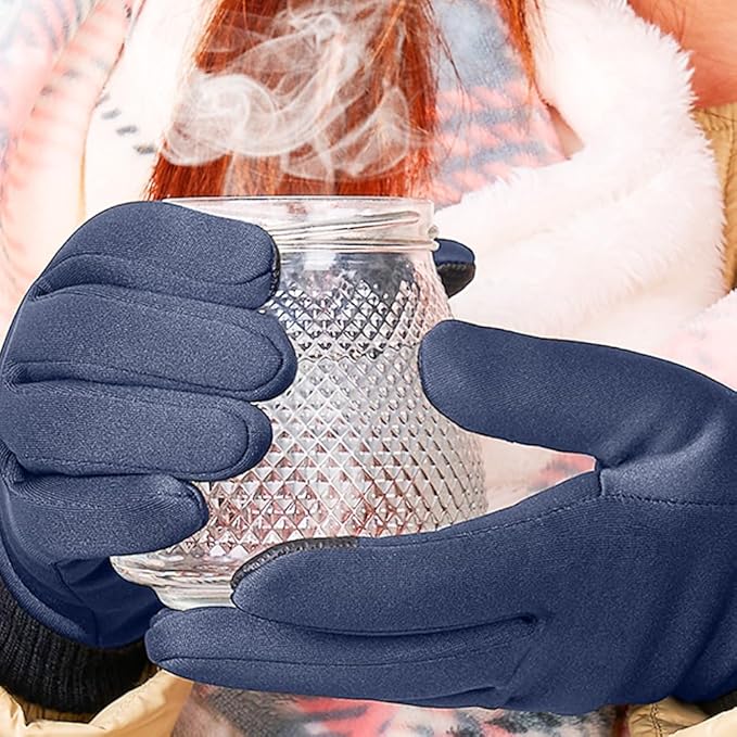 Winter Gloves for Women Running in Cold Weather - Touchscreen Gloves for Bike Hiking