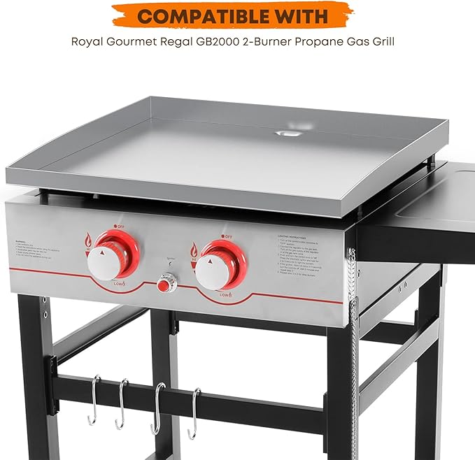 Stanbroil Flat Top Griddle Stainless Steel Griddle Replacement Top for Royal Gourmet Regal GB2000 2-Burner Gas Grill