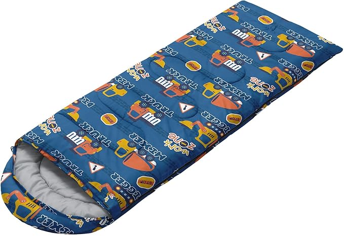 Kids Sleeping Bag for Boys Girls,Checkerboard Cat Print-Lightweight Warm Portable Outdoor Indoor-Waterproof Cold Weather Resistant Sleeping Bag for Camping Hiking