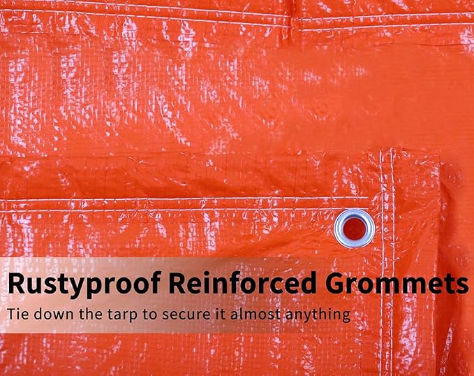 ONENESS Concrete Blanket, Construction Concrete Curing Blanket 3.6mm/0.15inch Thickness, Tarpaulin, Multipurpose Use Waterproof Tarps,12' x 24'
