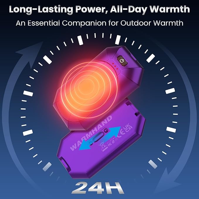 AI Hand Warmers Rechargeable 2 Pack,Portable Electric Hand Warmer Reusable,AI Hand Warmer for Outdoor Golf Hunting Camping Accessories,Warm Winter Gifts for Men Women Kids