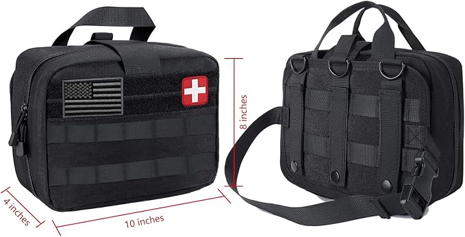 Carlebben Survival Kit Camping kit First Aid Kit Emergency Bugout Bag Gifts for Men Tactical Gear Accessories Molle Attachments Military