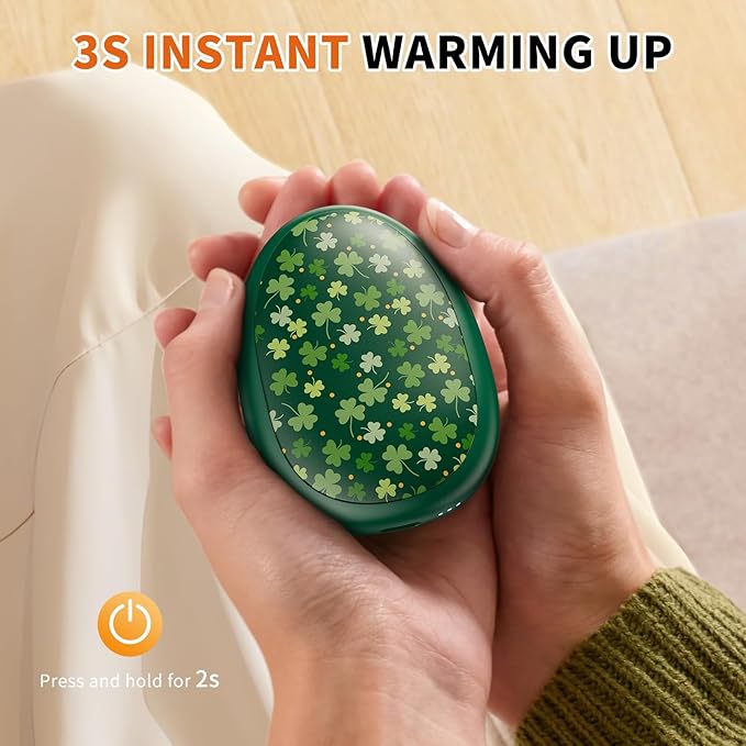 coldSky Rechargeable Hand Warmers 2 Pack, Magnetic 2-in-1 Reusable Electric Hand Warmer, 3 Heat Settings Portable Pocket Hand Heater Gifts for Women Men Christmas, Skiing, Camping, Hunting