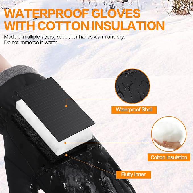 Winter Gloves for Women Running in Cold Weather - Touchscreen Gloves for Bike Hiking