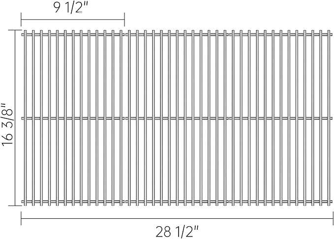 Kalomo Stainless Steel Grill Grates Grill Replacement Parts for BBQ Backyard Grill BY14-101-001-099 GBC1440WRSB-C GBC1449WBS-C GBC1449WRS-C, Uniflame GBC1030WRS-C GBC1134WRS Cooking Grids Accessories