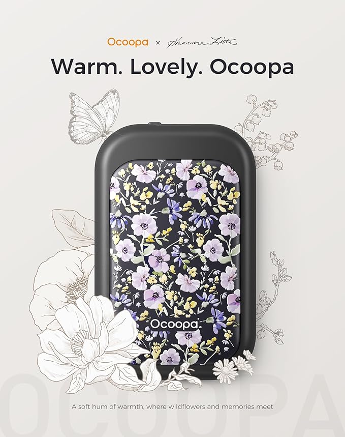 OCOOPA Magnetic Rechargeable Hand Warmers 2 Pack, Card-Style Electric Hand Warmer 5000mAh, Pocket Portable Hands Heater, UL Certified, 3 Heat Settings, Tech Gifts for Men, Purse Must Haves, UT4 Young