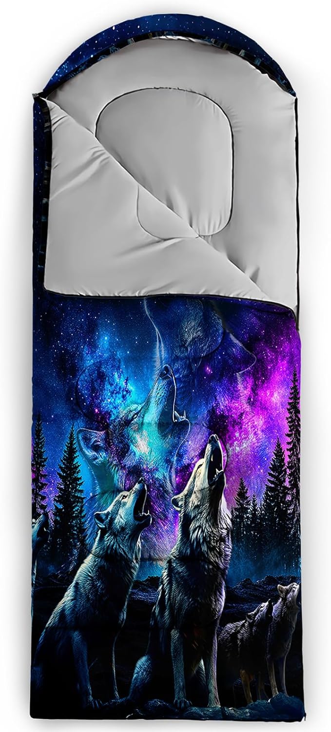 Print sleeping bag,sleeping bags,Outdoor Camping Sleeping Bag,Suitable For Children Boys And Girls Portable,Waterproof,Compact And Lightweight,Great For Outdoor Camping,Backpacking And Hiking