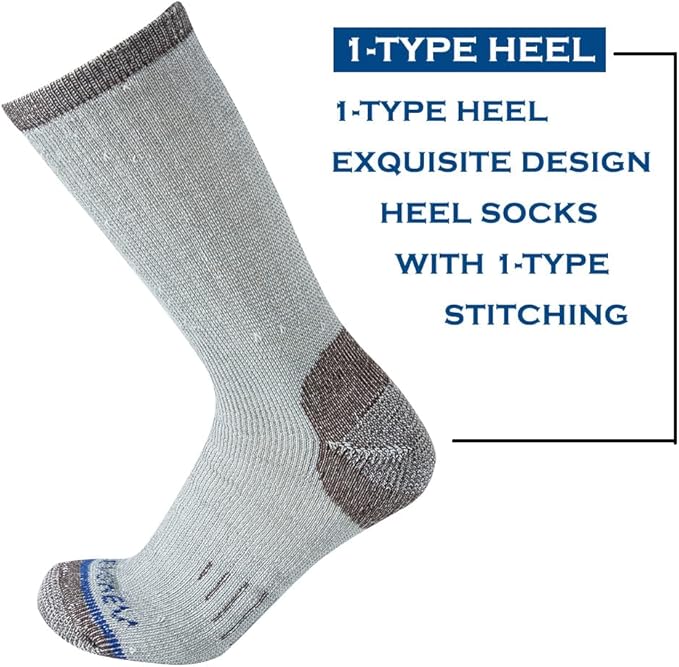 Merino Wool Men Crew Socks Warm Socks Athletic Socks for Men, Suitable for Hiking,Trekking,Camping …