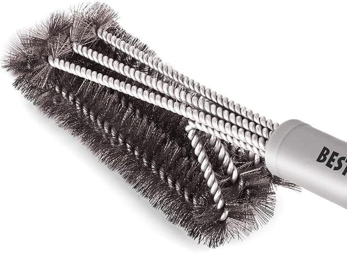 BBQ Grill Brush Stainless Steel 18" Barbecue Cleaning Brush w/Wire Bristles & Soft Comfortable Handle - Perfect Cleaner & Scraper for Grill Cooking Grates