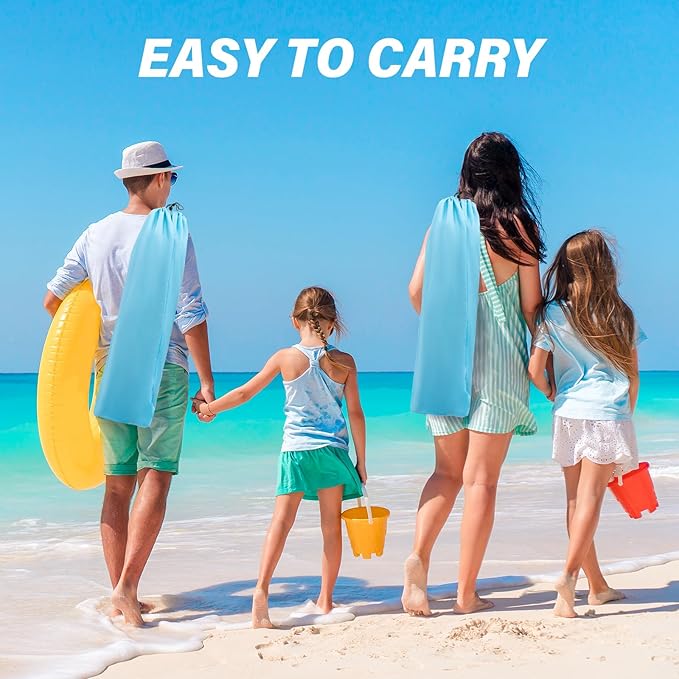 Homcosan Portable Low Folding Beach Chairs Set of 2 with Detachable Umbrellas - Lightweight Camping Chairs for Adults with Cup Holder & Storage Pockets, Carry Bag Included (Blue & Pink)