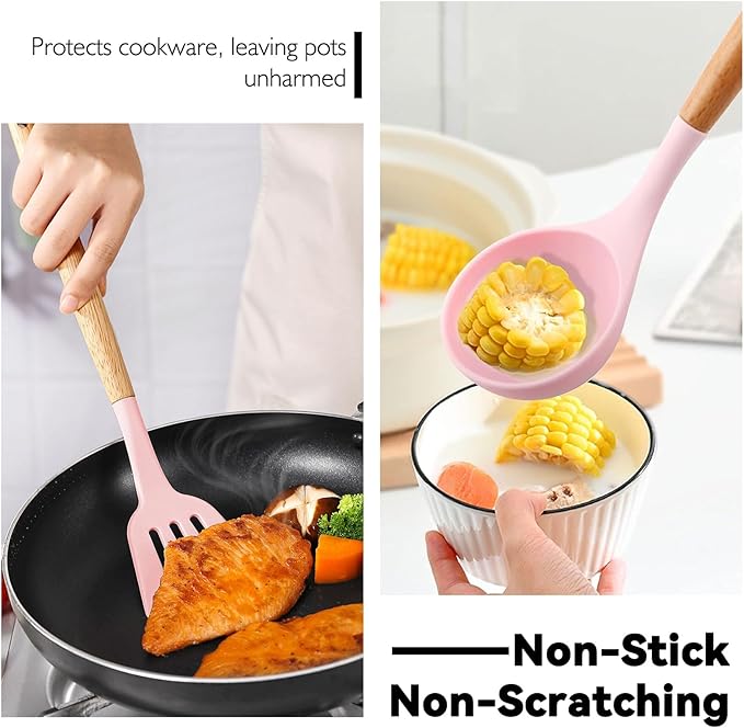 Camping Accessories Kitchen Cooking Utensils Set - Portable Outdoor Camp Cookware Set, Silicone Camper Essentials Gear Must Have Supplies for Travel RV BBQ Grill Picnic Hiking