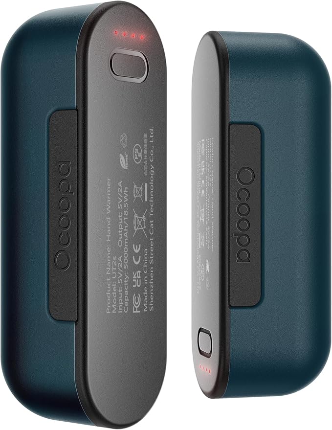 OCOOPA Hand Warmers Rechargeable 2 Pack, Magnetic Electric Handwarmer, 4 Levels Heat Up to 136℉, USB-C Portable Charger 10000mAh, Raynauds, Golf, Tech Gifts for Men, UT2s(MagTwins)
