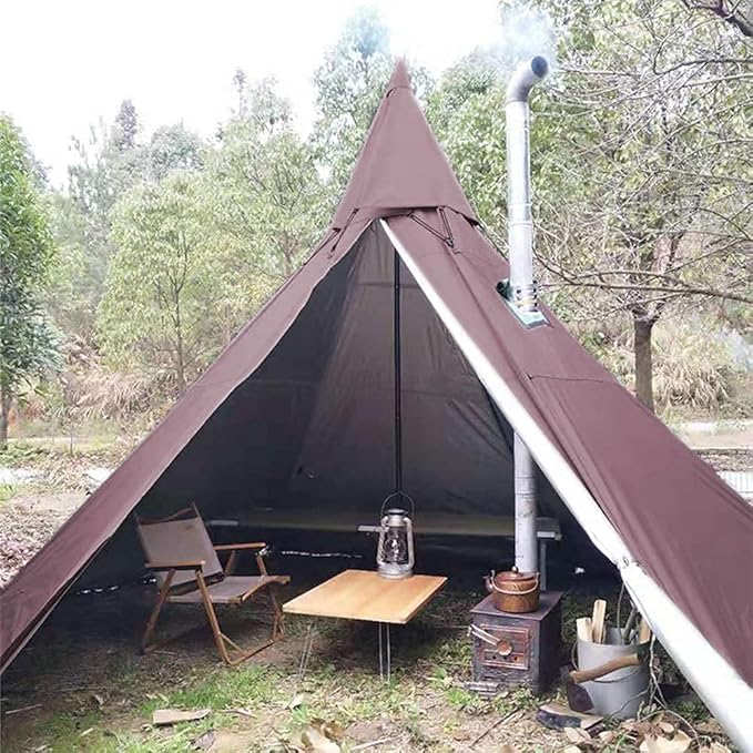 WINTENT Waterproof 4 Season Teepee Tent with Stove Jack for 4 Person Camping