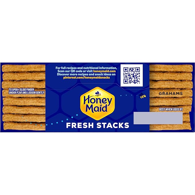 Honey Maid Fresh Stacks Graham Crackers, Bulk Travel Snacks, 6 Boxes (36 Multi Snack Packs)