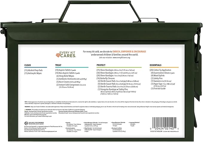 Be Smart Get Prepared 270Piece Medi+Can First Aid & Advance Wound Care Kit (Packaging may vary)