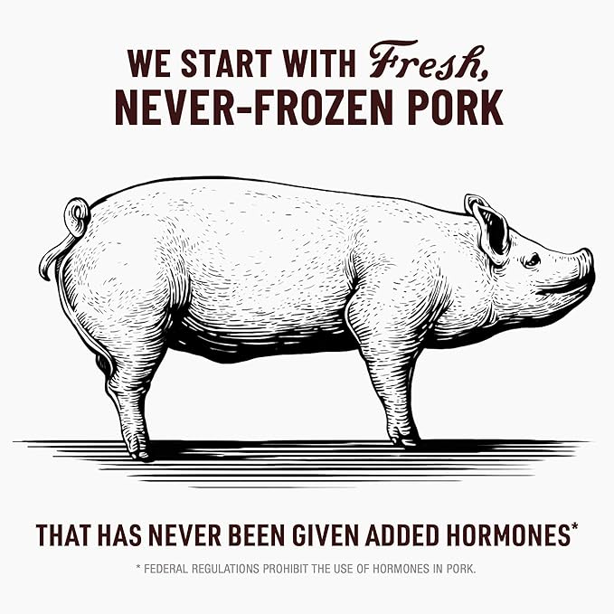 Duke's Pork Original Smoked Shorty Sausages, 7g Protein Per Serving, 2.5 oz. Snack Bags (Pack of 7)