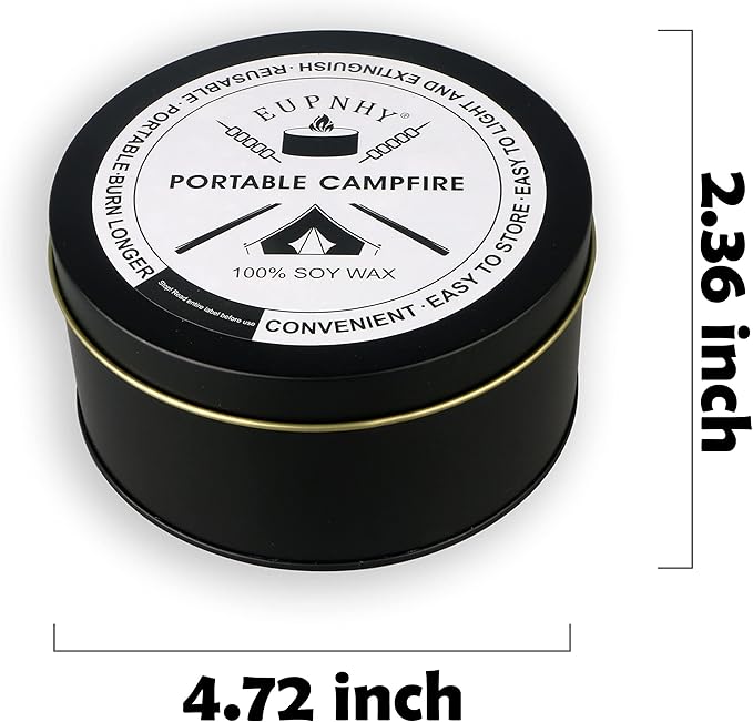 4 Pack Portable Campfire | Portable Fire Pit | Smores Maker | Lightweight and Portable | 3-5 Hours of Burn Time | Convenient-No Embers-No Hassle | Great Gifts for Picnics, Camping and More