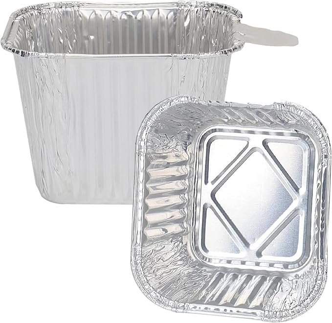 30-pack Grease Cup Liners for Blue Rhino Razor 1 Burner 2 Burner 3 Burner Griddle Grills, Grease Tray Catcher Liner for Razor GGC2030M,GGC2030L, GGC2228MG Griddle Disposable Aluminum Foil Pans