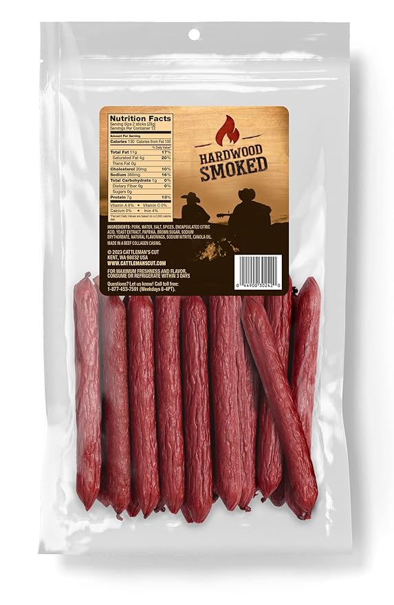 Cattleman's Cut Spicy Double Smoked Sausages, 12 Ounce