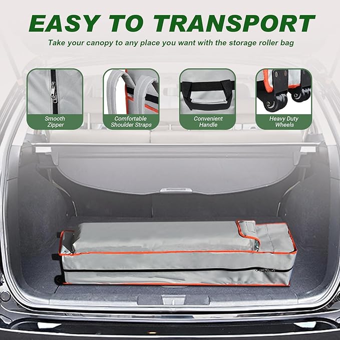 Eurmax USA NOMATTER ONE-Person Open&Close 10x10ft Pop Up Canopy Tent,Portable Shelter Canopy for Outdoor Events with 1 Removable Sidewall,Instant Canopies,Temporary Sunshade,Bonus 4 Sand Bags(Black)