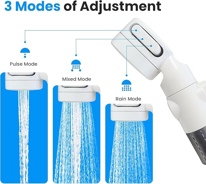 Portable Camping Shower,Rechargeable Outdoor Shower Kit with Foldable Bucket & Handheld Spray,Lightweight Travel Shower for Camping,Hiking,Beach,Car Washing,Pets & Emergency Use