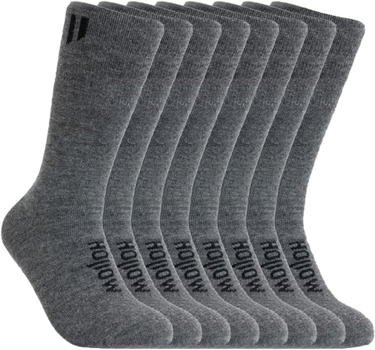 HOLLOW Alpaca Boot Socks for Men and Women, Moisture Wicking Alpaca Socks for Hiking, Running, Temperature Regulating