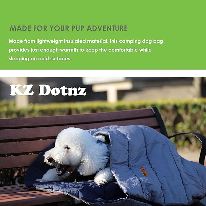 Camping Dog Sleeping Bed, Waterproof Packable Dog Cat Sleeping Bag, Durable Travel Bed for Pet with Storage Bag for Indoor/Outdoor