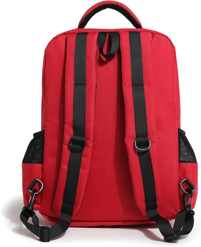 First Aid Medical Backpack Empty Nurse Treatment First Responder Trauma Bag for Camping Cycling Hiking Paramedic Bag EMT (Star of Life)